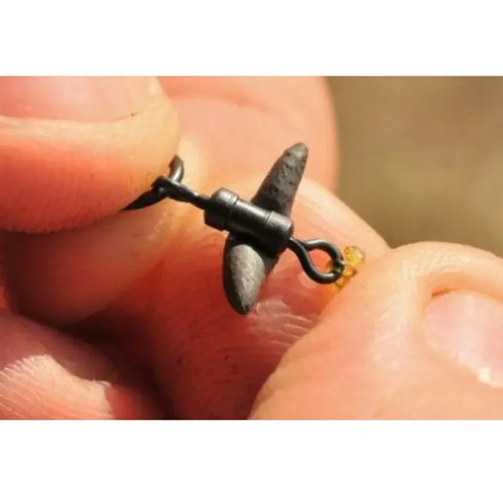 20/50/100pcs Swivel Size 8# Carp Fishing Flexi Ring Swivels Terminal Tackle For Marker Float Alloy Copper Pesca Iscas Tools