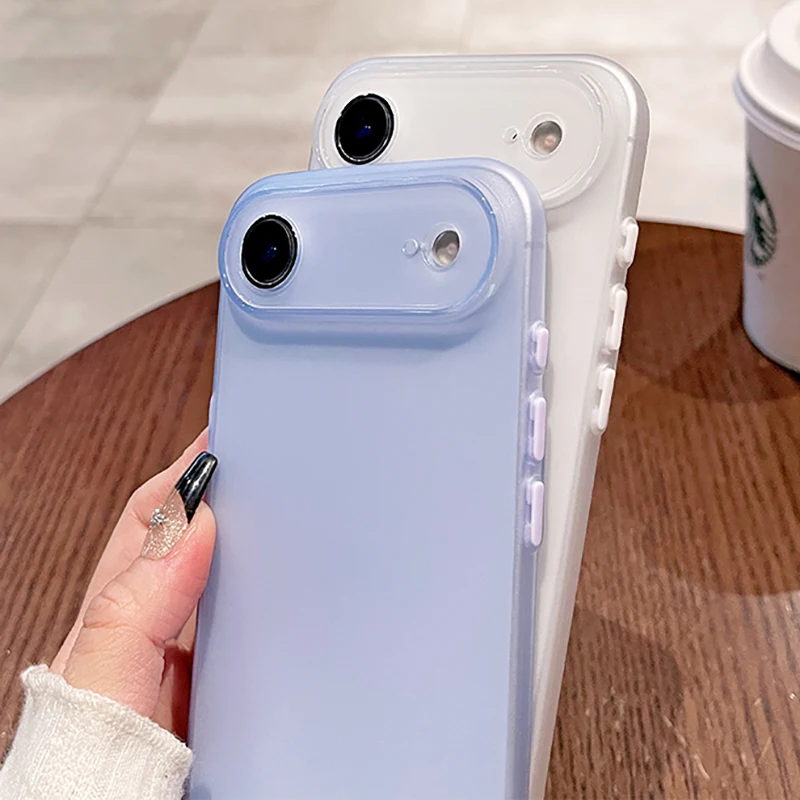 Matte Soft Silicone Ultra-Thin Translucent Case - Candy Color Slim Clear Shell