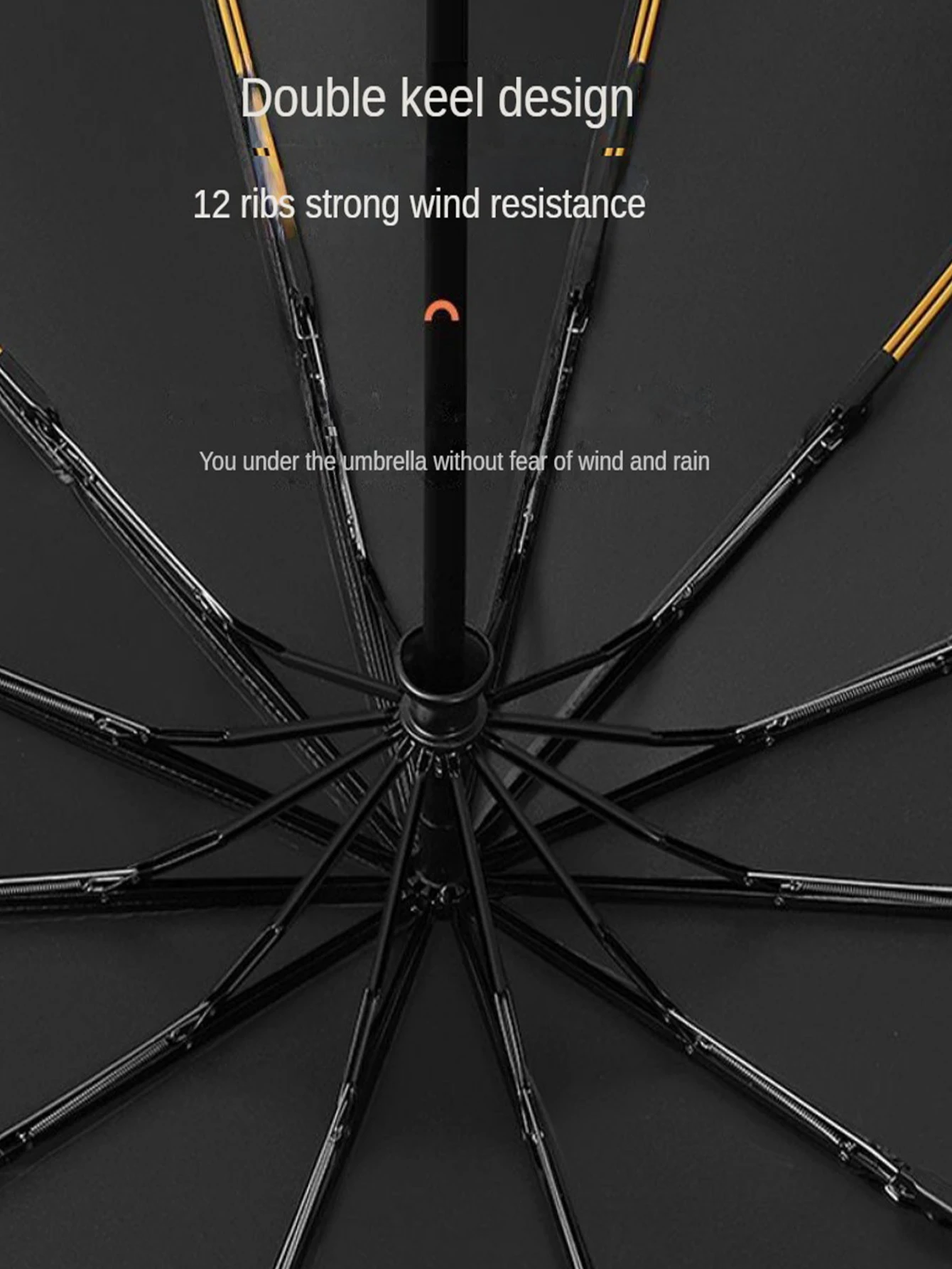 Stay Protected in Any Weather with this Fully Automatic 24-Bone Umbrella-Multiple Colors Available!
