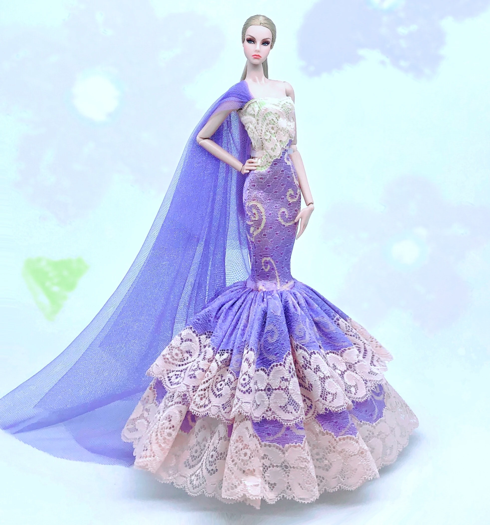 Case clothes for dolls barbie Doll Dress Costume Elegant Lady Wedding Dress For Barbie Doll Clothes For 16 BJD doll accessories doll clothes barbie doll clothes
