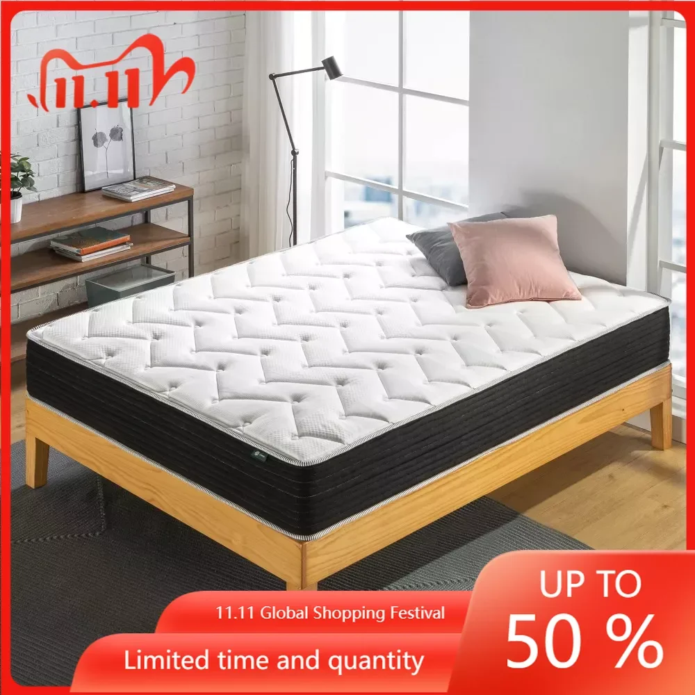 

Viscoelastic Mattress in Cradle Classic Pocket Spring Hybrid Mattress Matress Topper on the Bed Double Mattresses Free Shipping