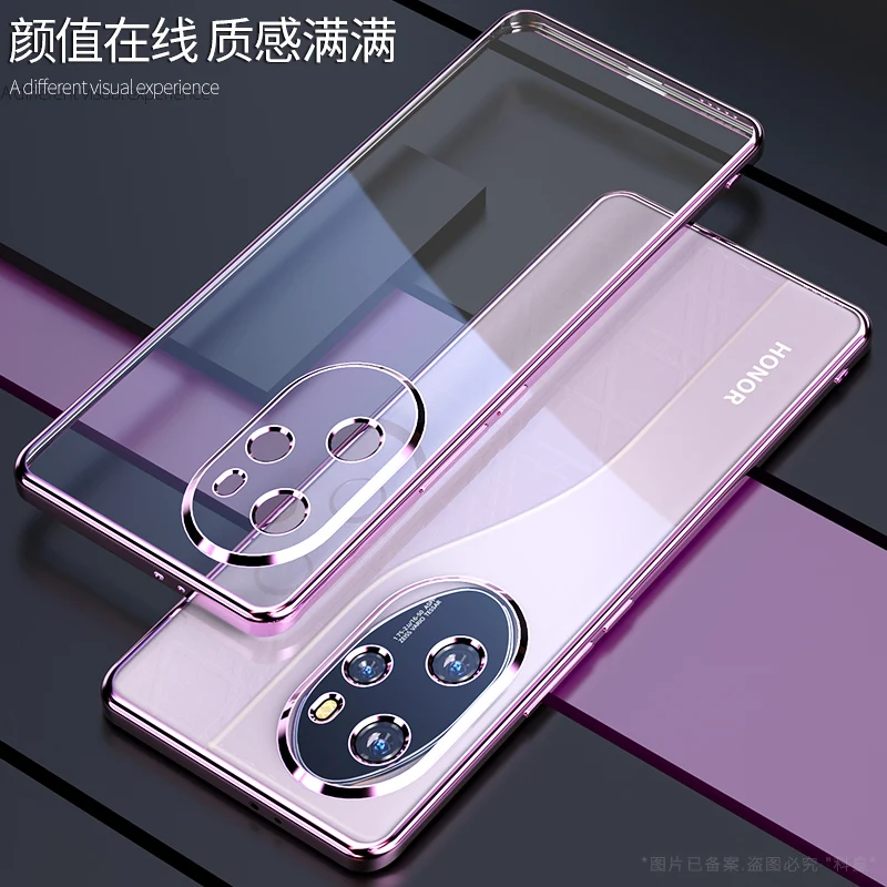 Luxury Transparent Electroplating TPU Shockproof Phone Case