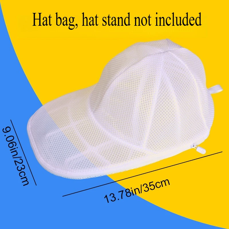 Hat cleaner cage for washing machine, hat cleaner with mesh bag