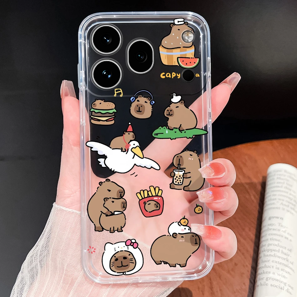 Clear Cool Stars Vibe Shockproof Silicone Phone Case