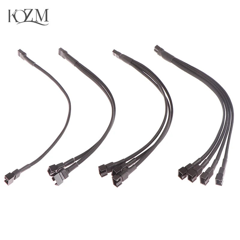 

1Pc Fan Splitter Cable 4pin Adapter Cable 1 to 1 2 3 4 Computer CPU Fan Splitter PC Fan Extension Power Cable Accessories