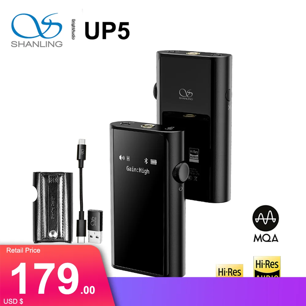 Shanling up5-デュアルUSBヘッドセット9219c,mqa bluetooth 2.5/3.5/4.4mm,dsd256 pcm,384 hz,デコーダー
