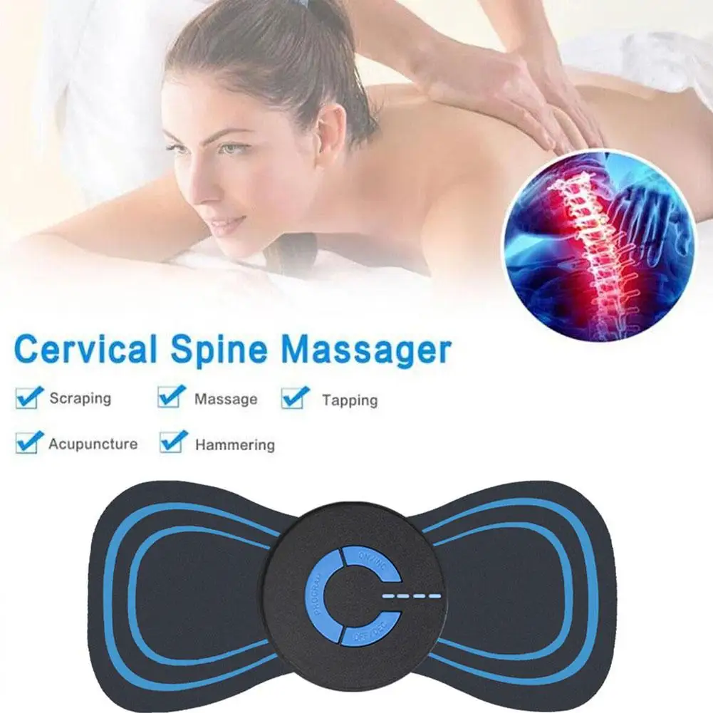 

Mini Electric Neck Massager Portable Cervical Massage Pain Neck Massager Massage Body Stimulator Relief Instrument Electric T1G8