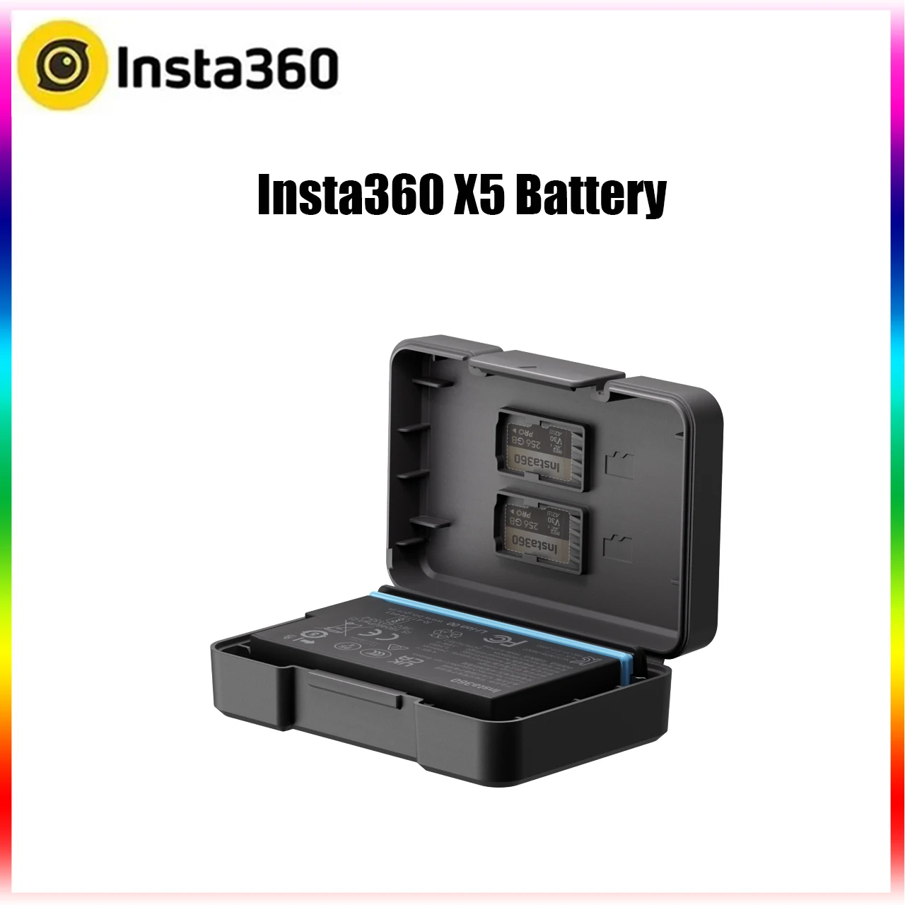 Batterie E Caricabatterie Per Insta 360 X4 - 2 Batterie 2500mAh + Caricatore Triplo, Ricarica Rapida