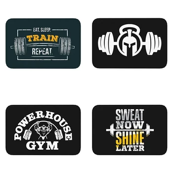 Eat, Sleep, Train, Repeat Fitness, Motivational Quotes Rug Doormat Kitchen Bathroom Fitness Room  Entrance