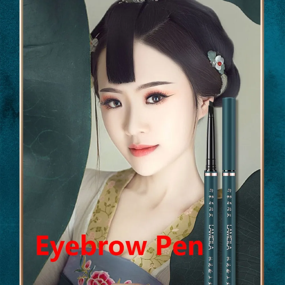 

Waterproof Eyebrow Pencil Makeup Pen 2 in 1 Natural EyeBrow Liner Filling Liquid Brow Eyebrow Pen Cosmetic Beginner
