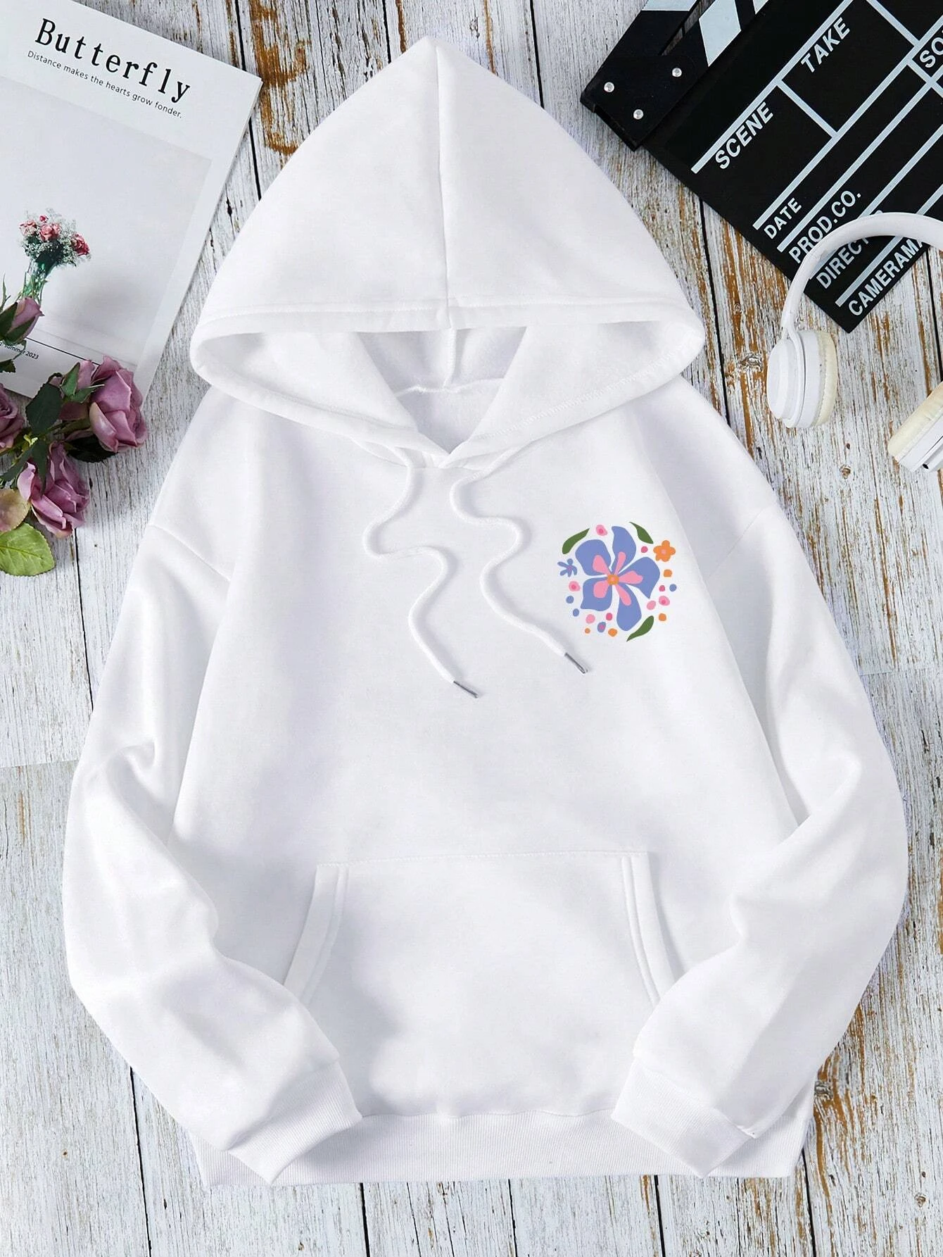 Felpa con cappuccio da donna, oversize, con stampa posteriore, Aesthetic Y2k, maglietta basic, con stampa, maglione per adolescenti, ragazze, invernali, a maniche lunghe, con cappuccio, streetwear