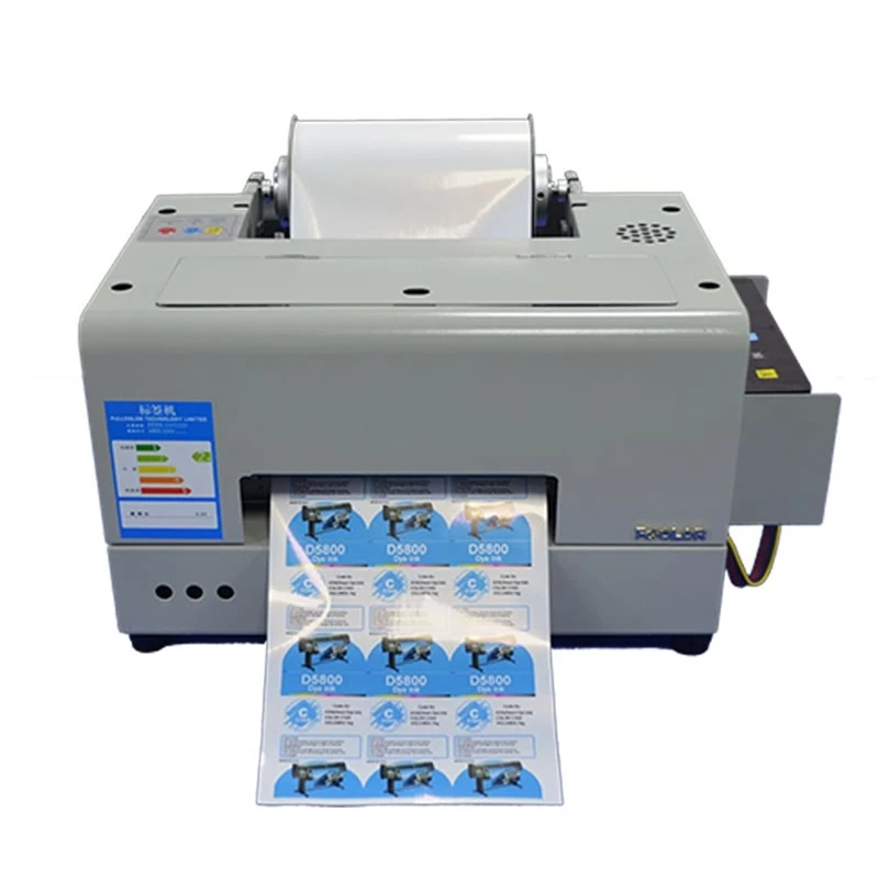 Portable Label Printer 6 Color Adhesive Rolls Sticker Printing Machine favorable A4 Label Inkjet Printer Logo Printing Machine