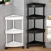 Hot Bathroom Storage Rack Triangle shelf Floor Toilet Restroom Bathroom Tripod Mezzanine Multi-Tier Kitchen Corner Organizer 3