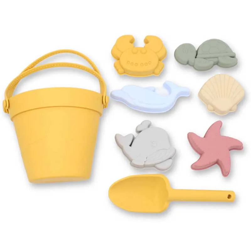 

Children Summer Toys with Cute Animal Model Ins Seaside Beach Toys Rubber Dune Sand Mold Tools Sets Baby Bath Toy Kids Swim Toy