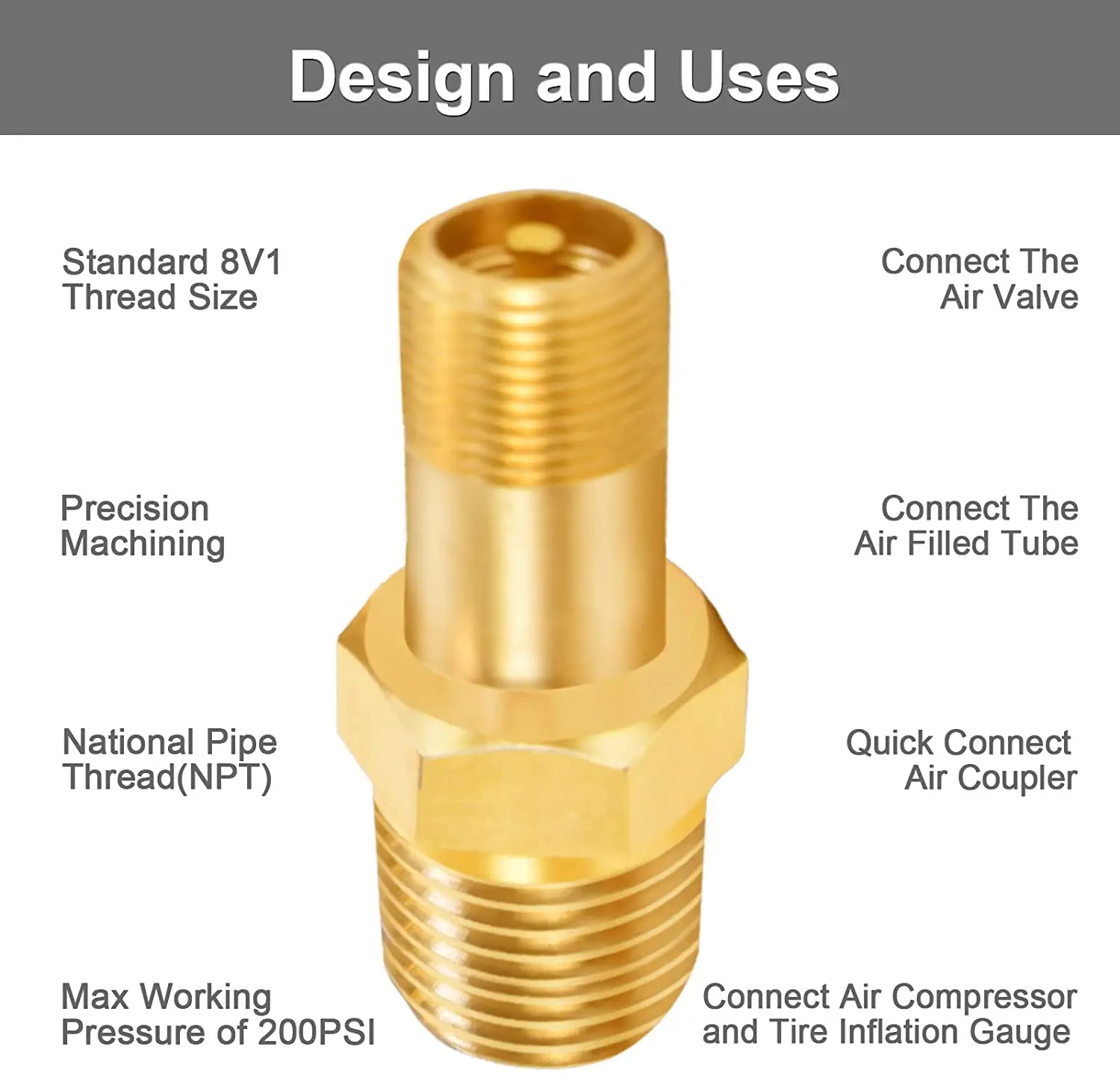 Air Hose Forney 75436 , Yellow Rubber With 3/8 Inch Male NPT