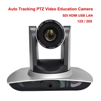 1080p 60fps 12x 20x Zoom tracciamento automatico telecamera per conferenze ptz hdmi usb trasmissione ip streaming live per insegnare eventi scolastici