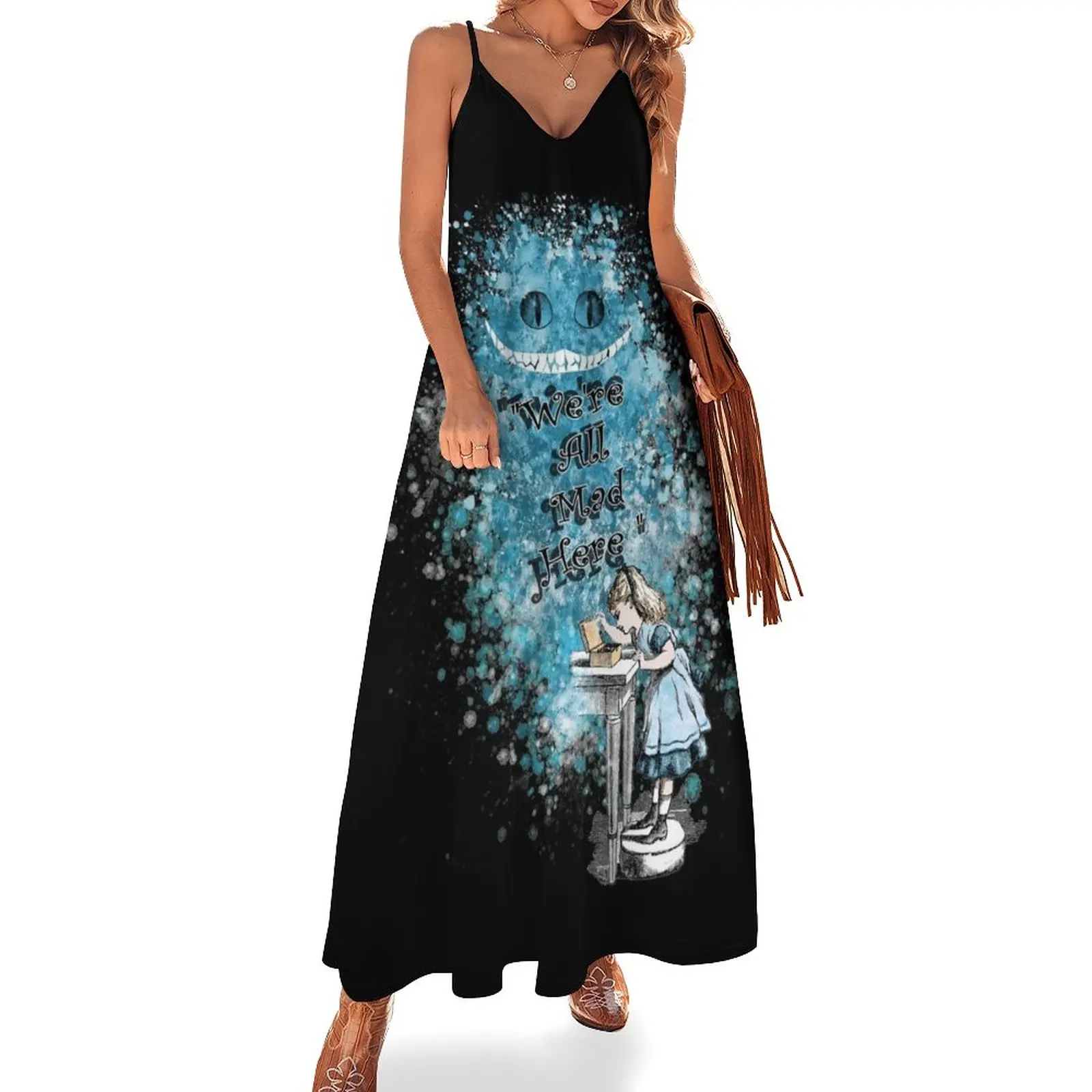 

Alice Adventures In Wonderland Sleeveless Dress sexy dress summer dresses ladies 2023