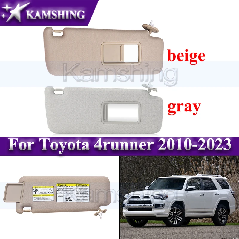 Kamshing 자동차 내부 선바이저, 도요타 4 러너 2010-2023 용, 전면 햇빛가리개 선바이저, 1 피스