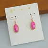 YEEVAA Geometric Rosy Red Shell Drop Dangle Earrings, Fashion Jewelry, Unique Gifts 4