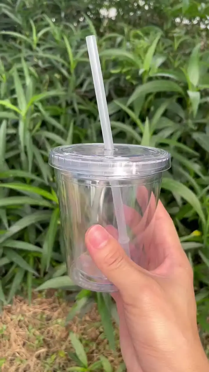 Couvercle dôme transparent en PLA pour gobelet jetable, biodégradable