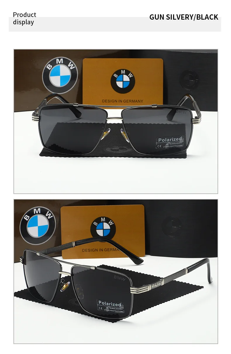 BMW Luxury Polarized Sunglasses - UV Protection Anti-Glare Glasses for Men