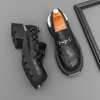 New Casual Leather Mens Business Shoes Handmade Driving Footwear Office Leisure Loafers Outdoor Walking Shoes Male Slip on Flats