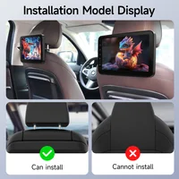 Moniteur d'appui-tête de voiture 10.1 pouces, écran TV IPS sans fil Carplay/Android Auto pour écran de siège arrière de voiture, écran de lecteur vidéo 6