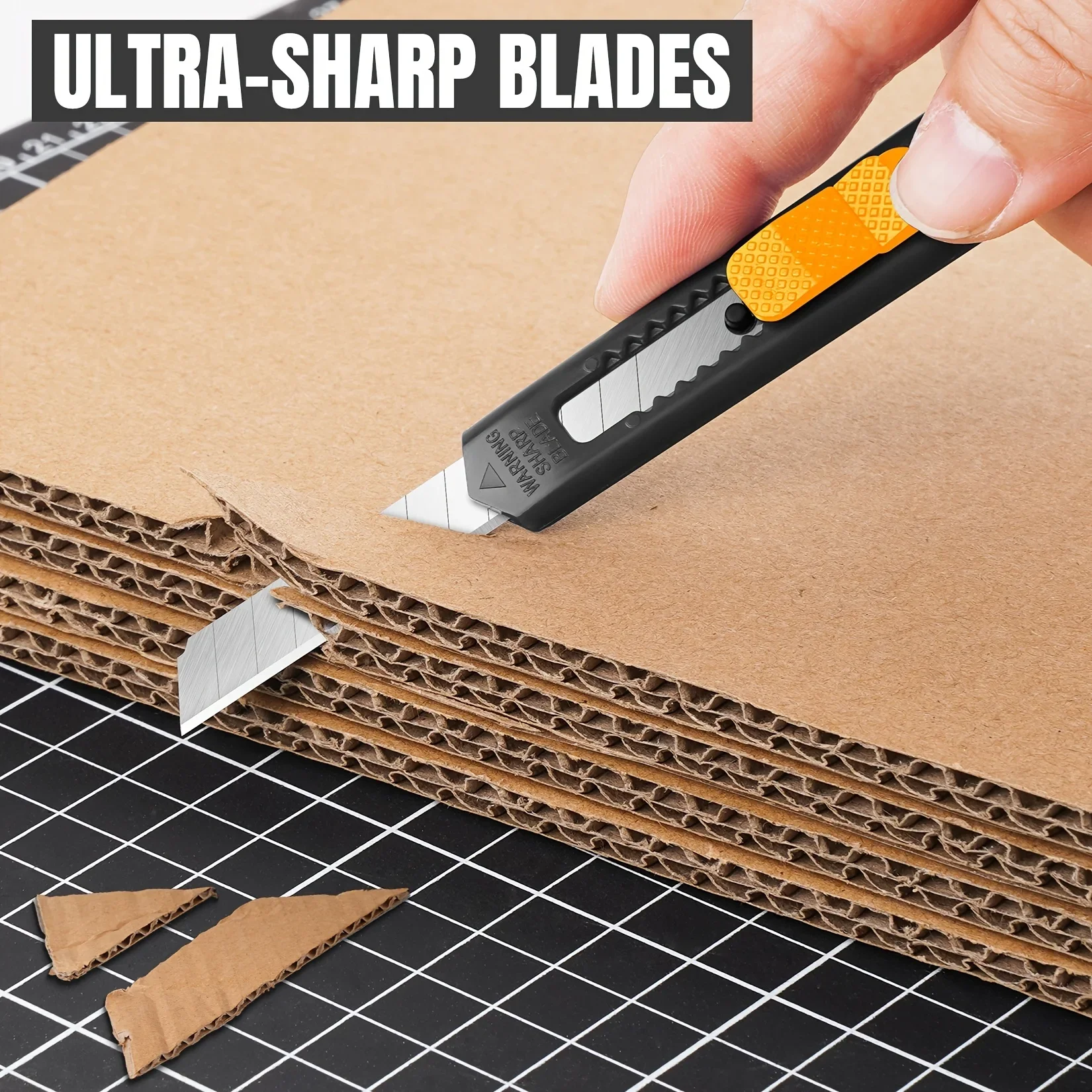 Box Cutter Retractable Utility Knife 9MM Wide Snap-Off Blades