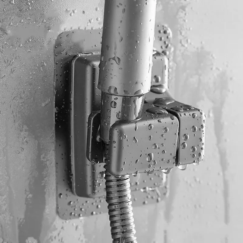 Shower Bracket Support de douche r&eacute;glable sans poin&ccedil;onnage support mural support rapide ABS