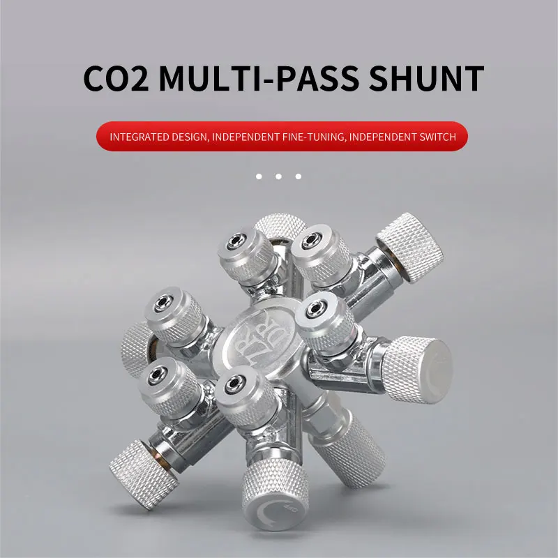 Stainless Steel Aquarium CO2 Distributor with Needle Valve & Bubble Counter