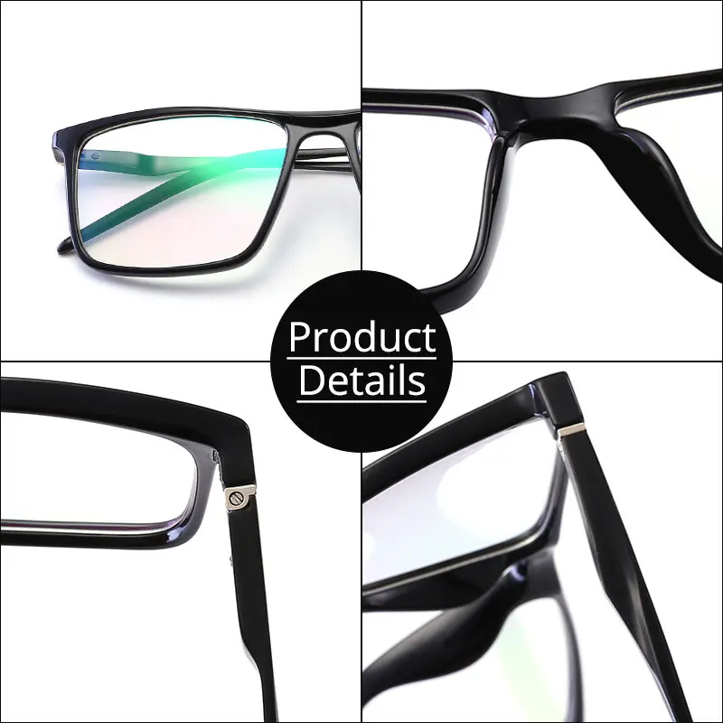 Blue Light Blocking Unisex Square Eyewear with UV Protection