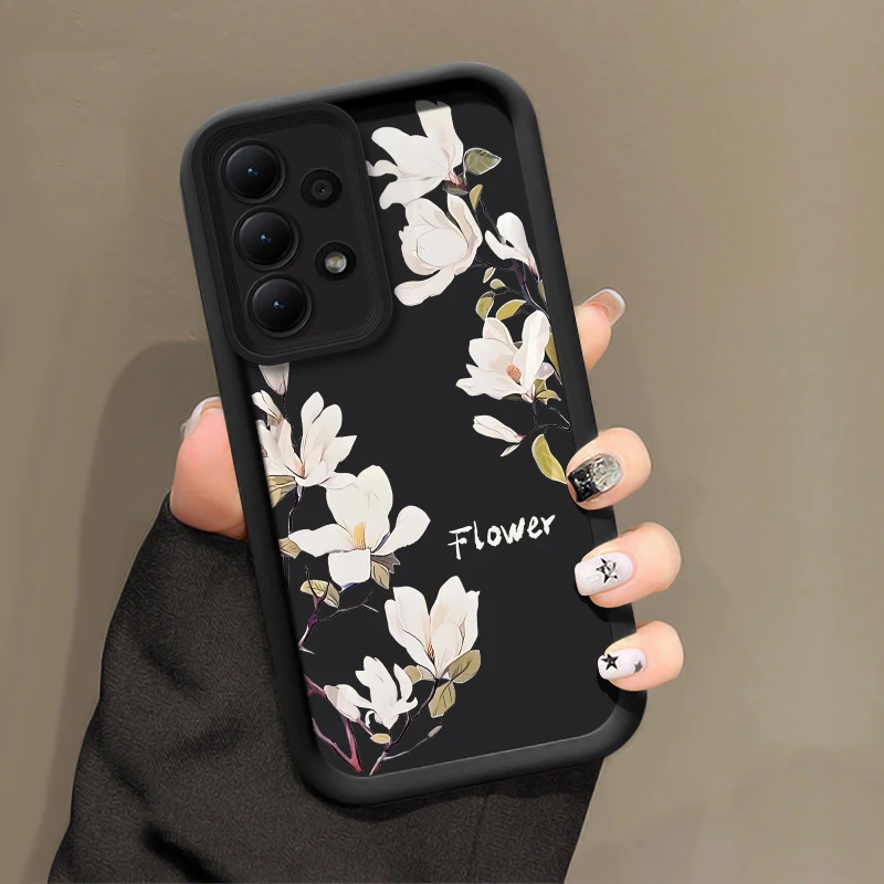 Floral Silicone Soft Phone Case - A55 Series