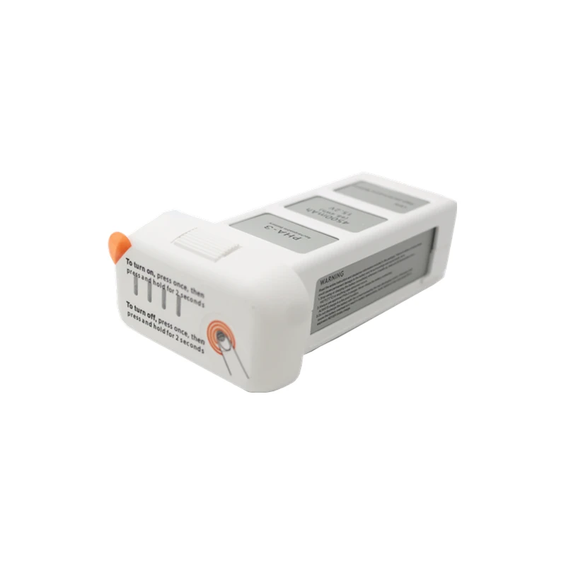 Batterie intelligente 4500mAh insérée dans un DJI Phantom 3, prête à voler.