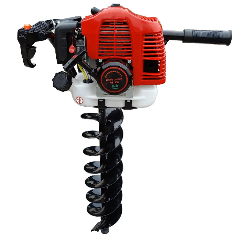 GX35 Four Stroke 40-5 Two Stroke Turbine Ground Drilling Gas Digging Machine Greenhouse Land Punching Fertilization Hole Planter