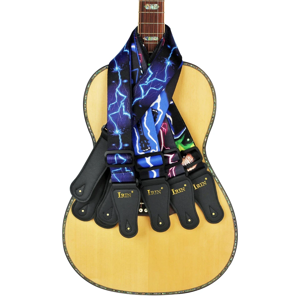 ELAYARD Tracolla per Chitarra con Design Fulmine Resistente e ELAYARD Tracolla per Chitarra con Design Fulmine Resistente e