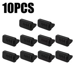Universal Silicone Dustproof Cap (10Pcs Black)
