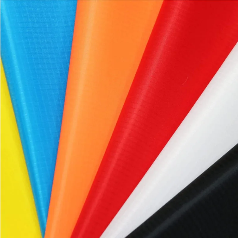 Ripstop Nylon Fabric PU Coated Waterproof Kite Fabric for Parachute Inflatable Flag Tarp Cover Tent DIY 1pcs