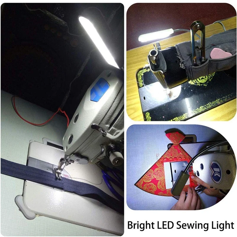 Dimmable 30 LED Sewing Machine Light Sewing Lighting For Workbench Lathe Drill Press Flexible Arm Work Lamp 3