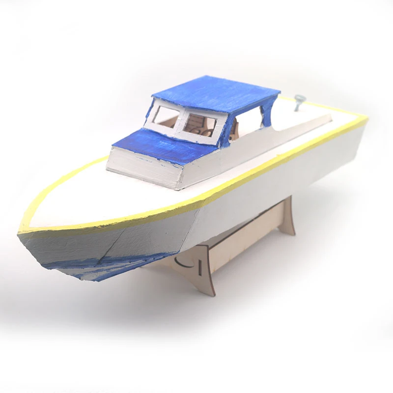 40CM Wood RC Boat Yacht Body 
