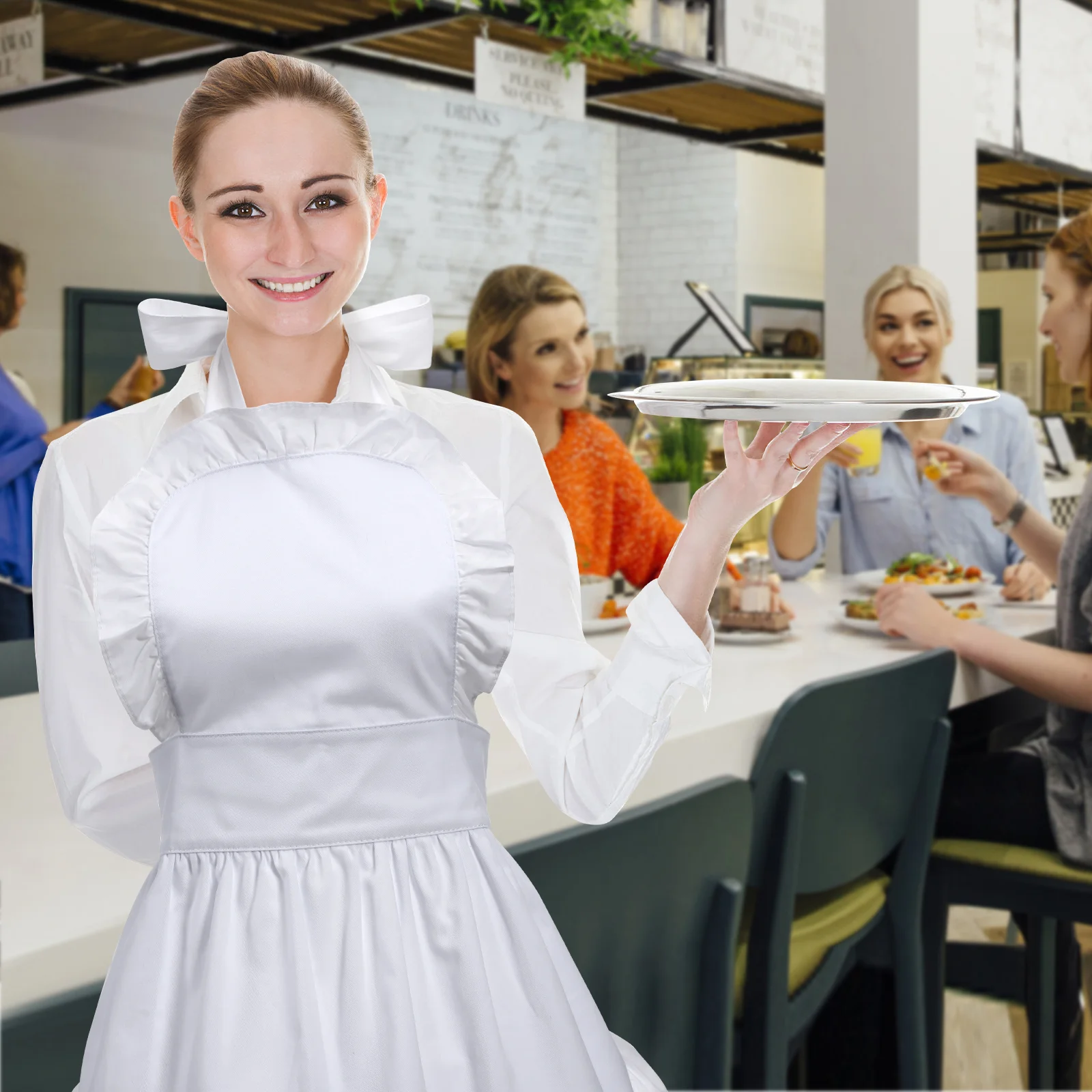 Grembiule Da Cucina Personalizzato LECTNORE Grembiule, Grembiule Nero Per Le Donne Grembiule Impermeabile Donna - Foto 13