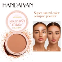 HANDAIYAN Light Soft Setting Pressed Powder Natural Waterproof Long-lasting Full Cover Makeup Cosmetics for Different Skin Color 1