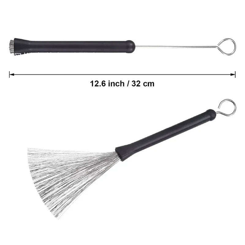 1PC Retractable Wavy Drum Brushes Telescopic Percussion Professional Wire Brushes Drumsticks Drum Accessories drum sticks drum percussion accessories drum accessories