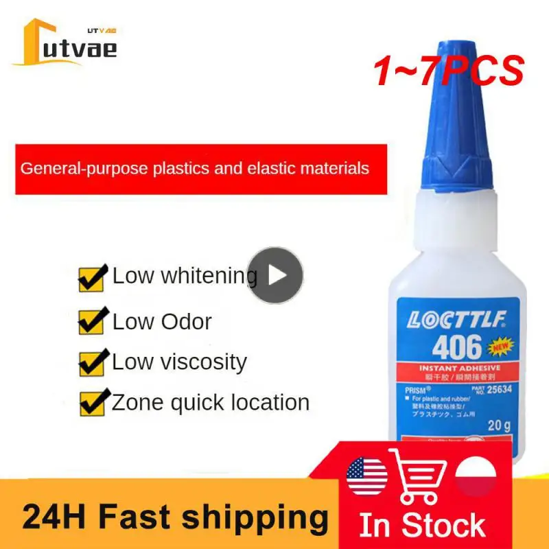 

1~7PCS 20g 401 Instant Adhesive Bottle Stronger Super Glue Multi-Purpose