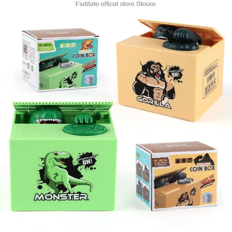 Children's toy piggy bank cartoon electric money stealing piggy bank cofrinho eletronico funny coin birthday gift for kid money saving box,piggy bank