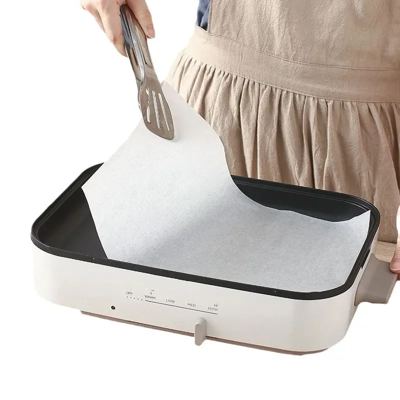 Parchment Paper Baking Sheets Pre Cut Parchment Paper 50 Sheets Nonstick Suitable for Baking Grilling Air Fryer Steaming Bread