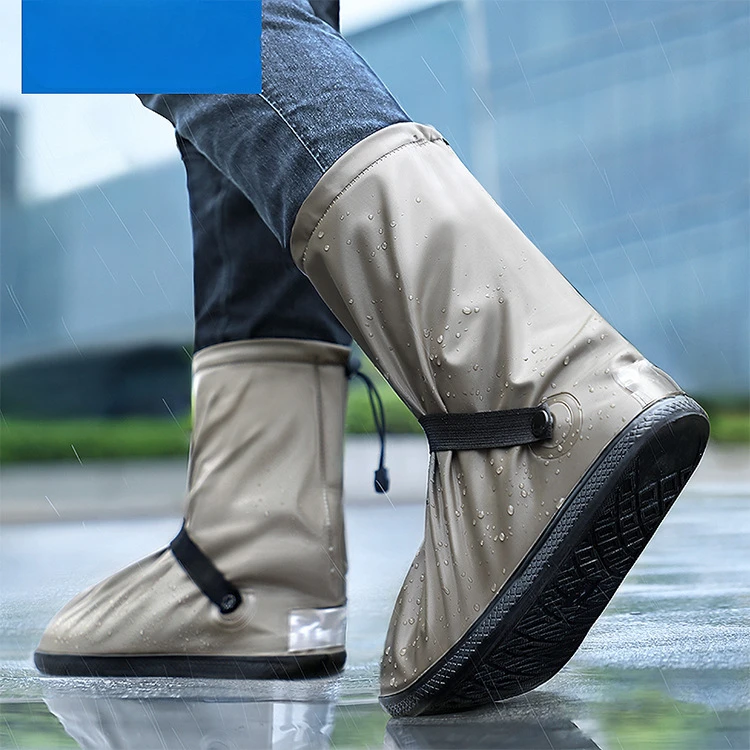 

Rain Shoe Cover Wholesale Pvc Outdoor Travel High Tube Rain Waterproof Non-Slip Shoe Cover Silicone Rain Boot Cover