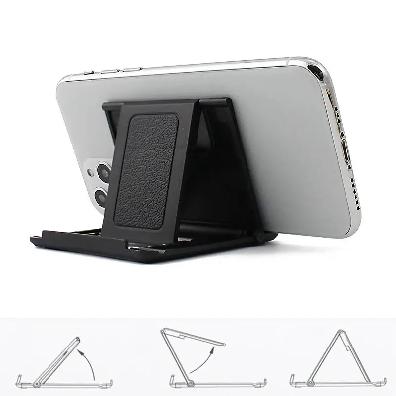 Foldable Adjustable Mobile Phone Desk Holder - Portable Stand and Organizer