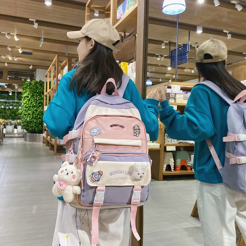 Kawaii Harajuku Style Pastel College Backpack