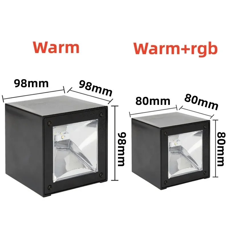 LED Solar Licht Outdoor Garten quadratische Wand lampe Sonnenlicht Sensor IP65 wasserdicht Innenhof Hof Balkon Zaun Dekoration Lampen – Detail 1