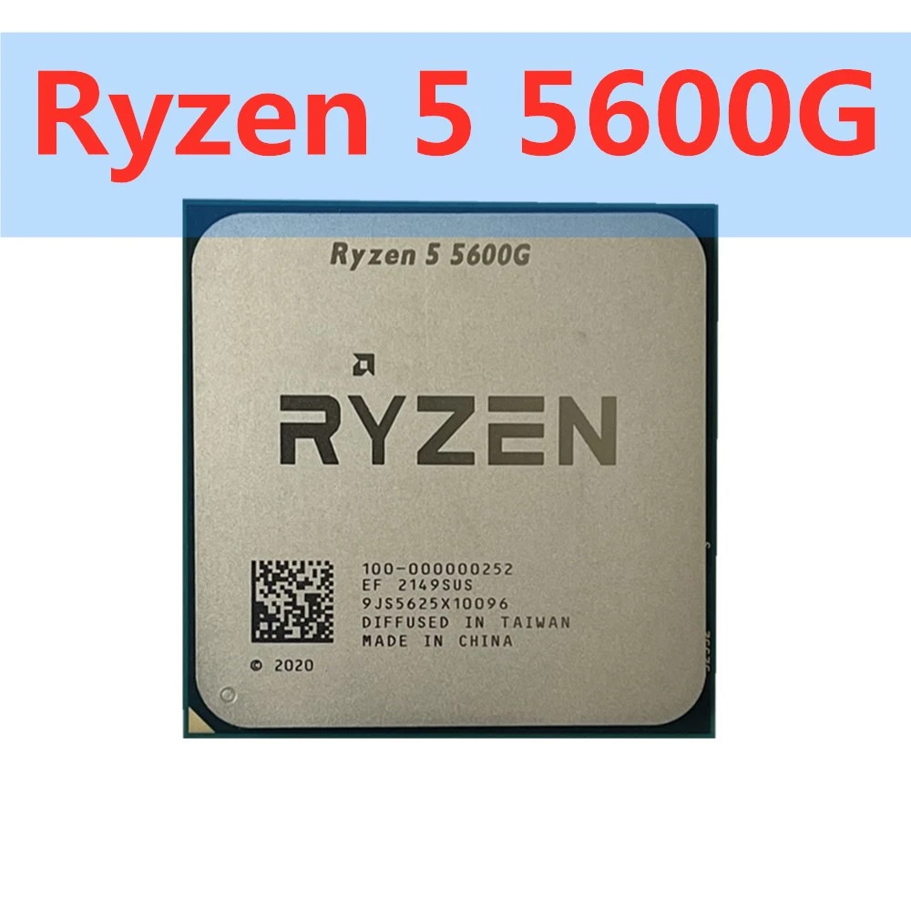 amd new ryzen 5 5600g r5 5600g cpu new game processor socket am4 3.9ghz six-core twelve-thread 65w ddr4 desktop accessories cpu socket